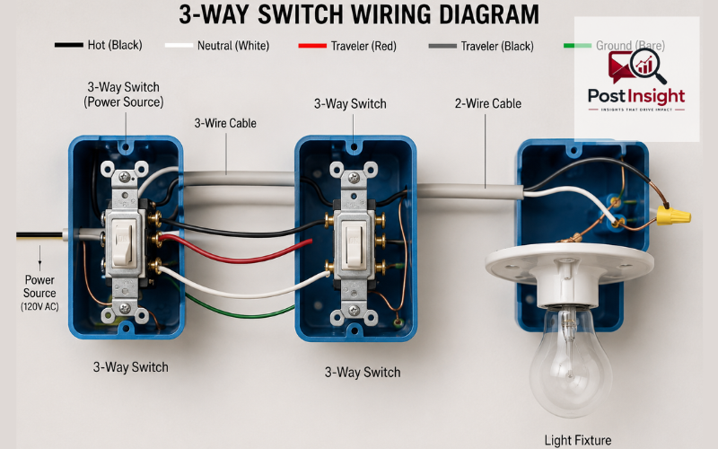 3 way switch wiring diagram