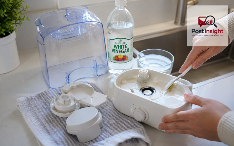 white vinegar for cleaning humidifier